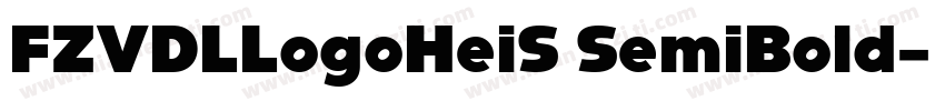 FZVDLLogoHeiS SemiBold字体转换